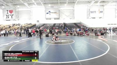 132 lbs Cons. Round 3 - Quinlan Lyle, Amherst Youth Wrestling vs Bryce DellaPenta, Eden Wrestling Club