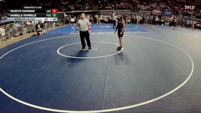 G 114 lbs Champ. Round 1 - Isabella Tourelle, Patrick Taylor - Science/Tech. Girls vs Jacelyn Vaughan, Lafayette Girls