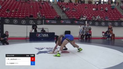 92 kg Cons 8 #2 - Kaleb Jackson, New Jersey vs Lusiano Lopez, Oregon