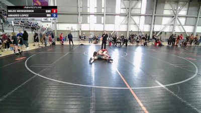 120 lbs Cons. Semis - Miles Weisgerber, Big Cat Wrestling Club vs Amadeo Lopez, Whatcom Wrestling Academy