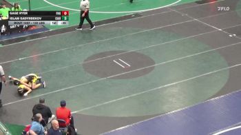 132 lbs Consi Of 8 #1 - Gage Ryer, Pine Richland vs Islam Sadyrbekov, Chartiers Valley