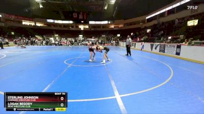 111 lbs Cons. Round 5 - Logan Begody, Bear Wrestling Club vs Sterling Johnson, Chargers Wrestling Club