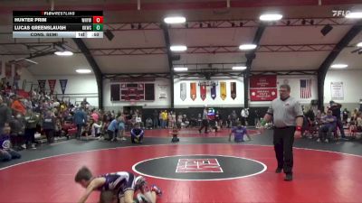 35 lbs Cons. Semi - Lucas Greenslaugh, Keokuk Kids Wrestling Club vs Hunter Prim, West Hancock Youth Wrestling