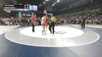 207 lbs Champ. Rd Of 32 - Mia Cienega, Washington vs Sandra Takara, Nebraska