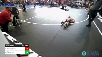 43 lbs Consi Of 8 #1 - Tucker Wishard, Claremore Wrestling Club vs Daxon Fulps, Wagoner Takedown Club