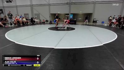 100 lbs Placement Matches (8 Team) - Derick Jorissen, North Dakota vs Alex Salas, California Red