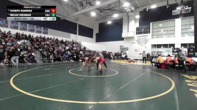 126 lbs Champ. Round 1 - Joseph Ramirez, El Modena vs Micah Wegman, Calabasas