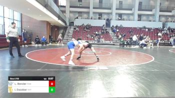 149 lbs Consi Of 8 #1 - Luke Bender, Franklin & Marshall vs Iain Escobar, Tiffin