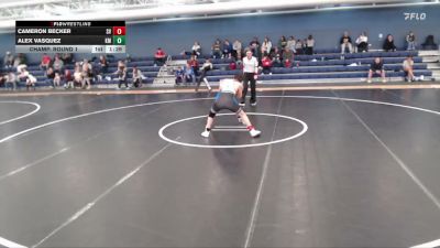 126 lbs Champ. Round 1 - Alex Vasquez, Kearney Matcats vs Cameron Becker, Southwest Valley