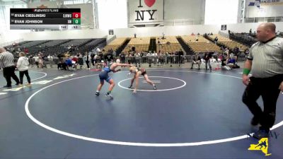 131 lbs Cons. Round 7 - Evan Johnson, Xtreme Wrestling vs Ryan Cieslinski, Spencerport Jr Rangers Wrestling Club