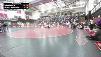 130 lbs Cons. Semi - Sabrina Felix, Downey vs Mariah Perez-Ortiz, La Quinta/La Quinta