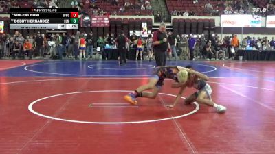 102 lbs Quarterfinal - Bobby Hernandez, Cody Wrestling Club vs Vincent Hunt, Moses Lake Wrestling Club