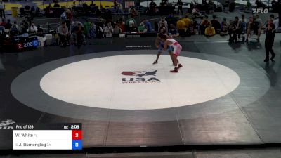 165 lbs Rnd Of 128 - Willie White, FL vs Junior Bumanglag, CA