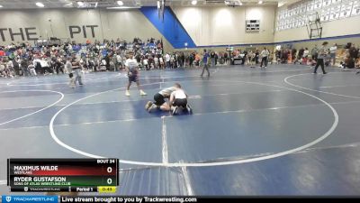 100 lbs Quarterfinal - Ryder Gustafson, Sons Of Atlas Wrestling Club vs Maximus Wilde, Westlake