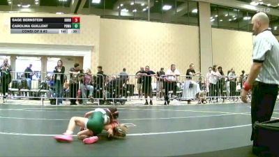 69 lbs Consi Of 8 #2 - Sage Bernstein, Durham vs Carolina Guillent, Poway Elite