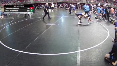 89 lbs Quarterfinal - Avia Anderson, Wahoo Wrestling Club vs Kendall Brecks, 308 Wrestling Academy