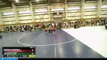 52 lbs Quarterfinal - Daxton Schofield, Evanston Elite Wrestling Club vs Jackson Plisic, Roy Wrestling Club