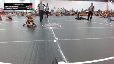 52 lbs Round 3 (4 Team) - Cameron Arnott, East TN Wrestling vs Daxton Hannibal, Backyard Brawlers Red