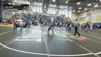 132 lbs Champ. Round 2 - Kaleb Rodriguez, Cypress Creek High School vs Trey Viens, Team Barracuda