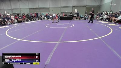 165 lbs Round 2 (8 Team) - Bronson Baxter, Texas Blue vs Colin McAlister, Kansas Blue