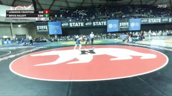 Boys 3A 144 lbs Cons. Round 5 - Lamarion Crawford, Highline vs Bryce Hallett, Bellarmine Prep