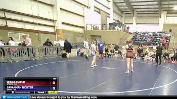 165 lbs Round 3 (3 Team) - Rhees Hatch, Utah 1 vs Savannah Rickter, Idaho