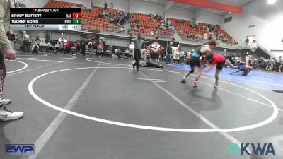 110 lbs 3rd Place - Brody Buttery, Vian Wrestling Club vs Tucker Goins, Pocola Youth Wrestling