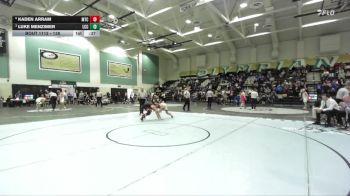 138 lbs 3rd Place Match - Kaden Arram, Mt Carmel vs Luke Menzimer, La Costa Canyon