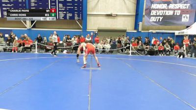 125 lbs Cons. Semi - Chris Hong, Wesleyan (ct) vs Charlie Pavis, Worcester Polytechnic