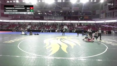 115 lbs Quarterfinal - Brooklyn Lanningham, Columbia vs Aurora Rider, Kuna