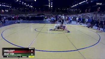 87 lbs Round 2 - Brady Sher, Zephyrhills Christian Academy vs Owen Covey, Claw Wrestling