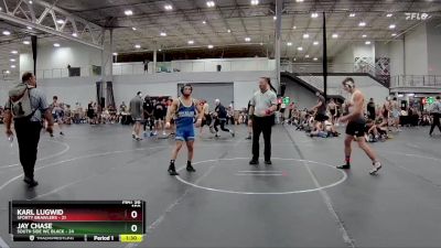 150 lbs Placement (4 Team) - Jay Chase, South Side WC Black vs Karl Lugwid, 5forty Brawlers