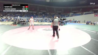 3A Boys 190 lbs 1st Place Match - Easton Kemper, Burns Boys vs Wyatt Cox, Vale Boys