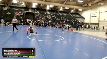 77 lbs Round 1 (8 Team) - Charlie Haneborg, Midwest Destroyers vs Karson Devitt, Kearney Matcats - Gold