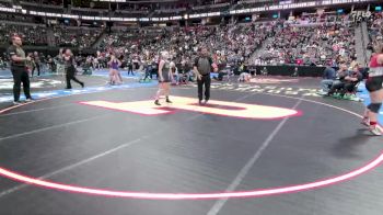 G155-4A Champ. Round 1 - Madilyn Gitke, Strasburg Girls vs Kaiya Hall, Sedgwick County/Fleming Girls Girls