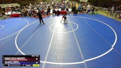 69 lbs Round 2 - Valeria Cerna, Top Dog Wrestling Club vs Aleah Vaca Sanchez, Madera Grapplers Wrestling Club