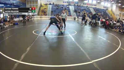 144 lbs Round 2 (8 Team) - Jacob Pellecer, Wellington Black vs Cayden Torres, Westside Wrestling