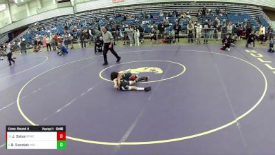 10U Boys - 56 lbs Cons. Round 4 - Josiah Salas, Bulldog Premier Wrestling Club vs Brian A. Szostak, Indiana
