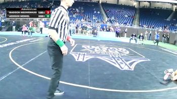 Girls-105 lbs Semifinal - Madison Nieuwenhuis, Plainwell (Girls) vs Addison Wenkel, Ogemaw Heights (Girls)