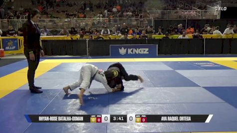 Ava Raquel Ortega vs Rhyan-Rose Batalha-Osman 2025 Pan Kids Jiu-Jitsu IBJJF Championship