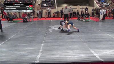 110_B lbs Consi Of 8 #1 - Colton Dickinson, Pennridge vs Bryce Zerbe, Tri Valley