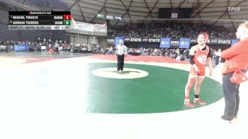 Boys 1B/2B 120 Champ. Round 1 - Miguel Tinoco, White Swan vs Adrian Torres, Okanogan