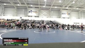 86 lbs 3rd Place Match - Mason Bliss, Deep Roots Wrestling Club vs Lucas Button, Club Not Listed