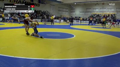 116 lbs Round Of 32 - Braedan Ruiz, St. Peter`s Prep (NJ) vs Jorge Rios, St. John Bosco