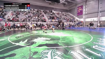 U23 Women - 55 lbs 5th Place Match - Ajayzee Zaballos, CA vs Aleena Navarrete, UT