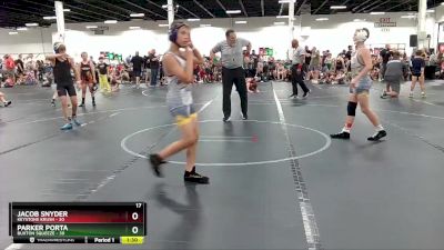 100 lbs Round 4 (6 Team) - Jacob Snyder, Keystone Krush vs Parker Porta, Buxton Squeeze