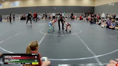 44 lbs Round 3 (10 Team) - Emily Kerrigan, Warriors WC vs Justus Chapman, 84 Athletes