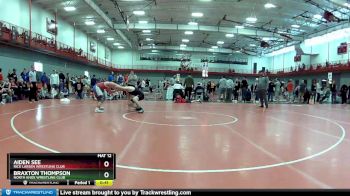 152 lbs Champ. Round 2 - Braxton Thompson, North Knox Wrestling Club vs Aiden See, Rick Larsen Wrestling Club