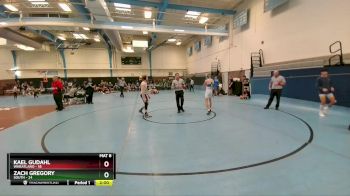 120 lbs Round 4 (10 Team) - Kael Gudahl, Wheatland vs Zach Gregory, South