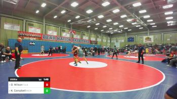 222 lbs Semifinal - Dominic L. Wilson, Tulare Union vs Kannon Campbell, Buchanan